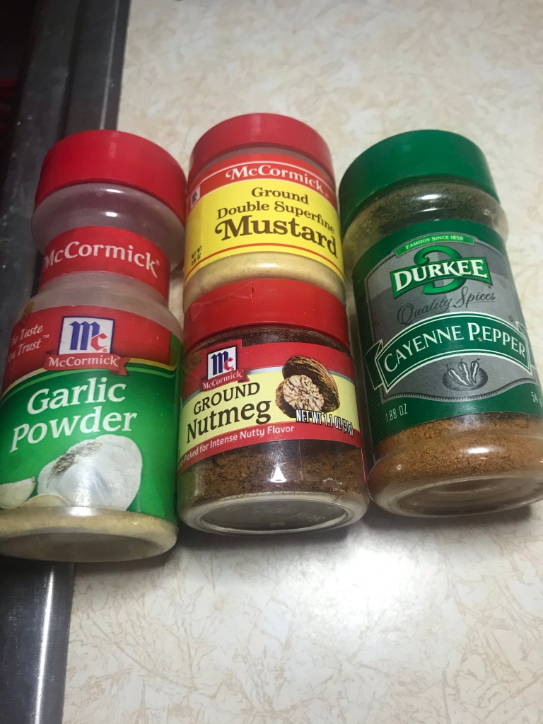 One of these things is not like the other. Not sure why I went off-brand for cayenne!